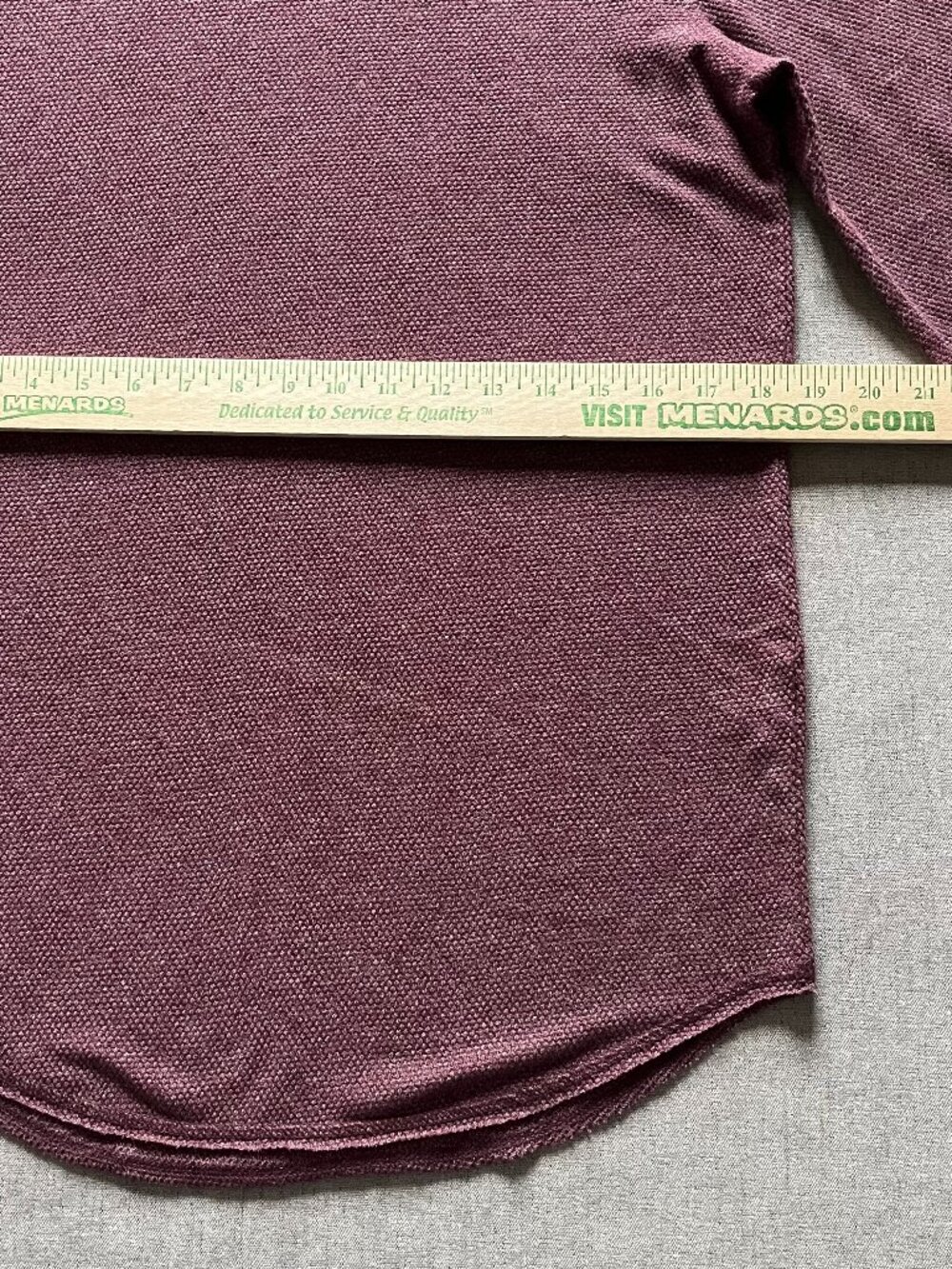 Pacsun Scallop Fit Thermal Long Sleeve T Shirt Men Small Red Cotton Blend Long - Picture 6 of 7
